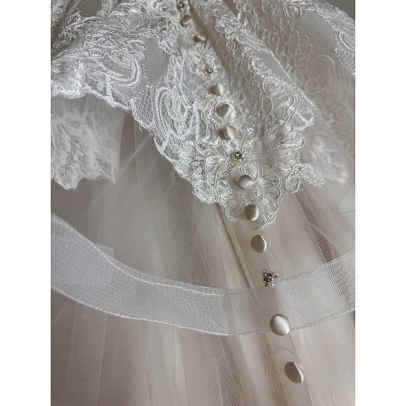 NEW Unaltered ALLURE Bridals Champagne / Ivory 9400 Wedding Ballgown Dress 14 - Picture 8 of 16